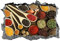 Wandaufkleber Gewürze, Kräuter, Aufkleber, 3D, Wandkunst, Küche, Gewürz, Aufkleber, Wandgemälde 55x80cm