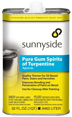 Sunnyside 87032S Pure Gum Spirits Turpentine, 1-Qt. - Quantity 6