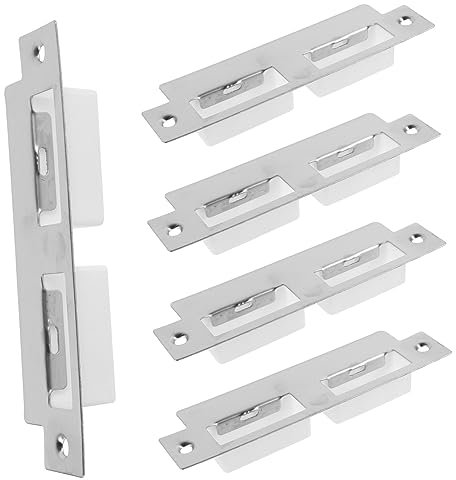 DOITOOL 5piezas Placa Guía Puerta De Acero Inoxidable para Cerraduras De Puerta Relleno De Orificio Placa De para Mejoras del Hogar
