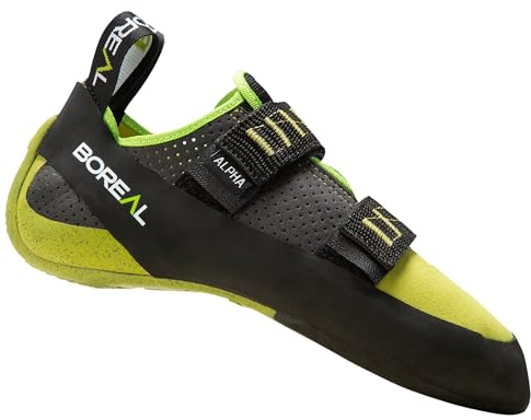 Boreal Homme Alpha Chaussons d'escalade, Graphite-Green, 44