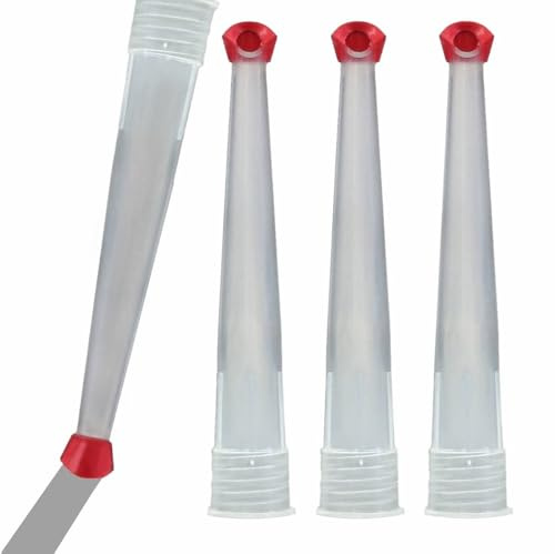 NR-Fugenzubehör Lot de 4 buses économes en silicone avec caoutchouc à joints | Extracteur professionnel pour 6 à 10 mm de largeur | pour cartouches | Made by Fix&Liss (buse rotative 6-10 mm)