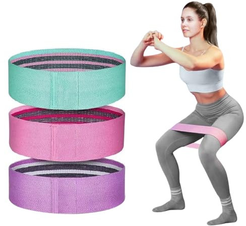 feyiubmen 3pcs Fitnessbänder Set von Resistance Bands für effektives Krafttraining Trainingsband Trio mit 66 cm, 76 cm und 86 cm Hochwertige Bänder für vielseitiges Training