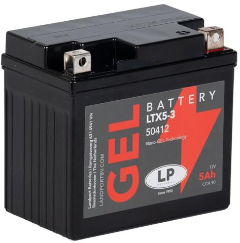 Batería de Gel para Moto Landport LP 12Volt, 4Ah /10Hr, 80 CCA- MG LTX5-3