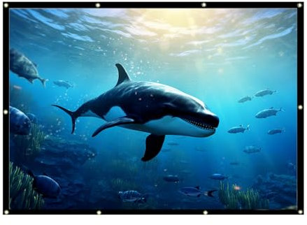 Pantalla portátil, pantalla de proyectores plegables, proyector para exteriores, pantalla de proyectores para tabletas, exteriores, proyector portátil con diseño plegable para tabletas, smartphones, y