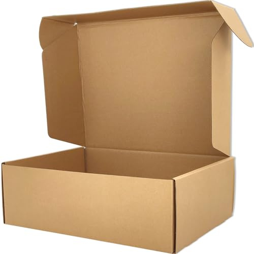 Cenoid Små Postlådor, 25 × 20 × 7 cm, Bruna Postpaket Försändelse Papperskassar För Post, Försändelse, Leverans, Förpackningskassar För Små Företag (Paket Med 25)