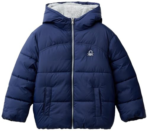 United Colors of Benetton Giubbotto 2WU0CN05I Giacca, Blu, 150 Bambino
