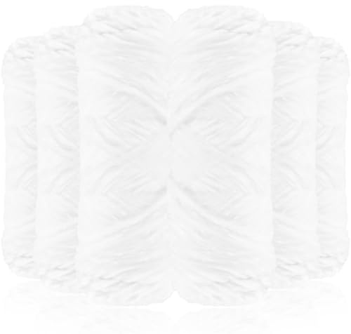 Exquilnova 12 Pack Chunky Yarn for Hand Knitting,Multiple Colors Chenille Yarn for Knitting & Crochet,Soft Chunky Wool for Blankets,Cushion,Scarves,Pet Beds,Bags,Hats,Sweaters(Pure White)