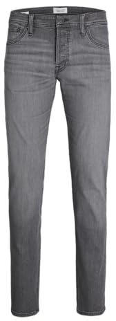 JACK & JONES Jjiglenn Jjoriginal SQ 703 Noos Slim Fit Jeans, Grey Denim, 33W / 32L