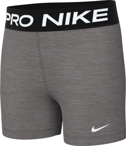 Nike Mädchen Shorts G Np Df 5In Short, Carbon Heather/White, FB1081-091, S