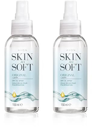 Avon Skin So Soft Dry Oil Spray 250ml | Locks in Moisture | Formulated with Jojoba Oil and Vitamin E | Quick Dry Formula | Cruelty Free