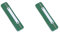 DONAU 7792925F-06 Einhänge Heftstreifen, Öko PP/Kunststoff mit Metalldeckleiste/ 25 Stück, Maße: 150x34mm/ Metall-Einhakhefter zum Klammern für Büro, Schule Grün (Packung mit 2)