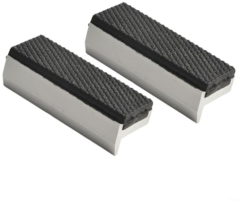 Mâchoires d'étau souples et solides pour tout étau en métal - Maintient solidement les pièces rondes et hexagonales en forme de V - Protection multi-usage (7,6 cm)