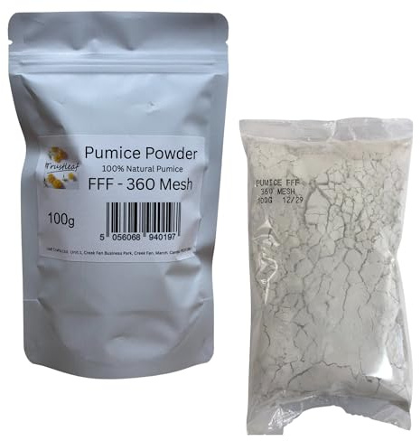 Pimpstenpulver 100 g (valbar klass) för hantverk, elektronik, smycken, FFF 360 mesh