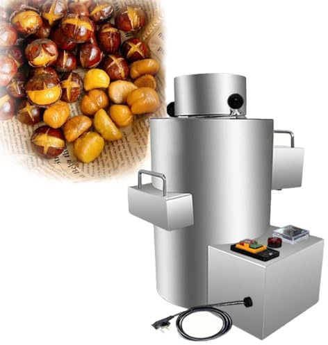 MINHUIJIHUI Peladora de castañas, máquina automática para pelar y Abrir castañas, sin dañar Las castañas, Capacidad de 200 kg/h,para Cortar castañas Alta eficiencia y fácil