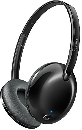 Philips SHB4405BK Flite Ultrlite On-Ear Bluetooth Kopfhörer mit Mikrofon (Ultraleicht, 9 Stunden Akku, Fernbedienung) schwarz