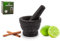 ADEPTNA Premium Solid and Durable Natural Granite Pestle and Mortar Spice Herb Seed Salt and Pepper Crusher Grinder Grinding Paste -Comfortable and Easy to use