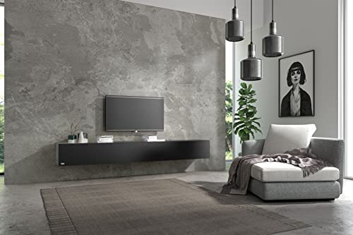 Wuun® TV-Lowboard Somero I 100cm bis 360cm I TV-Schrank & Hängeschrank für Wohnzimmer I Verschiedene Varianten