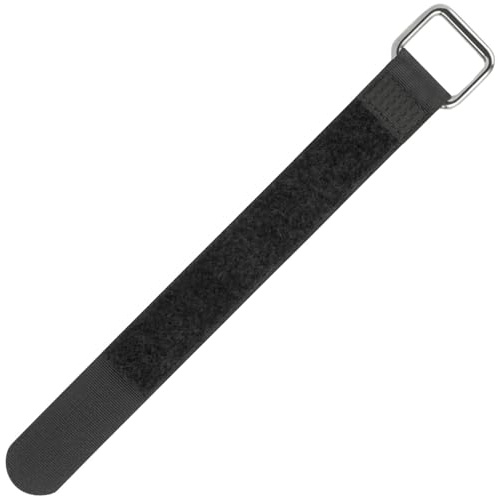 Lumonic 10 Pezzo Fascette in Hook + Loop nero | 200x20mm | incrociato | Robusto occhiello in metallo, hook + look per cavi riutilizzabile più volte | Semplice gestione e organizzazione dei cavi