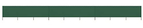 Higsose Cortavientos plegable de 9 piezas, 1200 x 120 cm, para playa, protección contra el viento, duradera, protección contra el viento, para jardín, exterior, camping, parque, para proteger contra