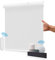 Allesin Store Enrouleur Occultant Électrique Rechargeable sans Perçage à l'intérieur, Moteur Silencieux, 100% Occultant, Protection Solaire, Blanc 100 x 150 cm (l x L)