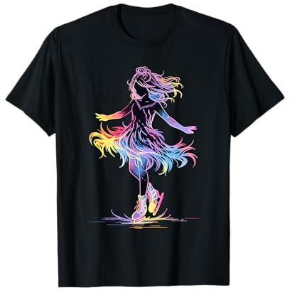 Cute Ice Skating Skater Figure Skating for Girls T-Shirt