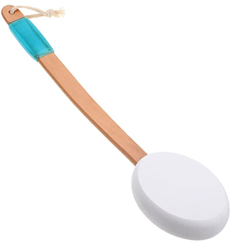 Baluue Sonnenschutz Applikator Bade und Duschbürste mit Griff Peeling Rückenbürste für Massage und Hautreinigung Badezubehör für Damen und Herren Blau mit Rutschfestem Griff