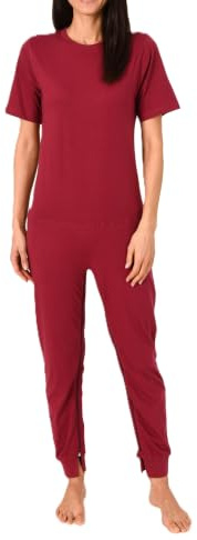Normann Care Damvårdoverall kortärmad pyjamas med långa ben och dragkedja på benet, bär, XL