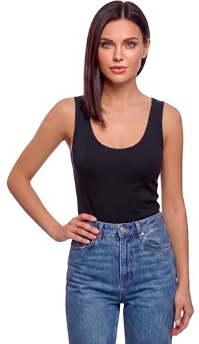 o-day Coconuda Débardeur pour femme en coton bi-élastique, épaules larges et épaules étroites, coupe ajustée, taille S à XL, L
