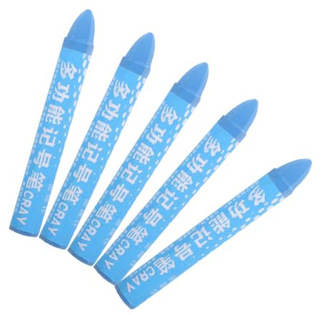 Cabilock 5piezas Marcadores De Neumáticos Crayones De Cera Para Neumáticos Duraderos y Fáciles De Usar Adecuado Para Marcado De Inspección Automóviles Incluye Colores