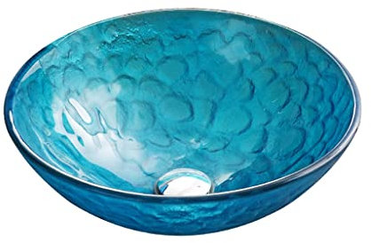 Bathroom Sink Bathroom Vessel Sink Tempered Glass Washbasin Bathroom Round Countertop Washbasin Bathroom Vanity Sink Bathroom Vessel Sink,Sink Only