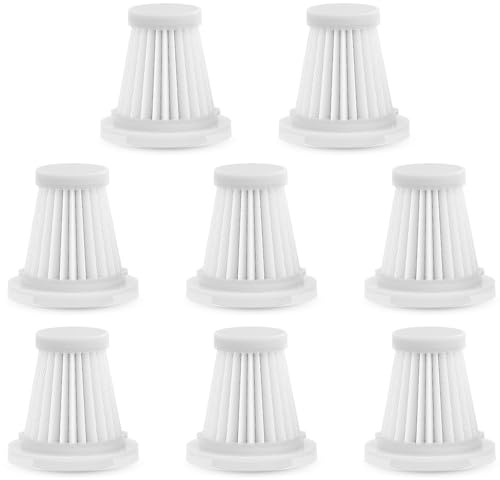 8 Stück Filter Ersatzteile für Rabigala Antifnuo Micisty Feolaviy kabellosen Mini-Handstaubsauger, Waschbare HEPA-Filter Ersatzfilter