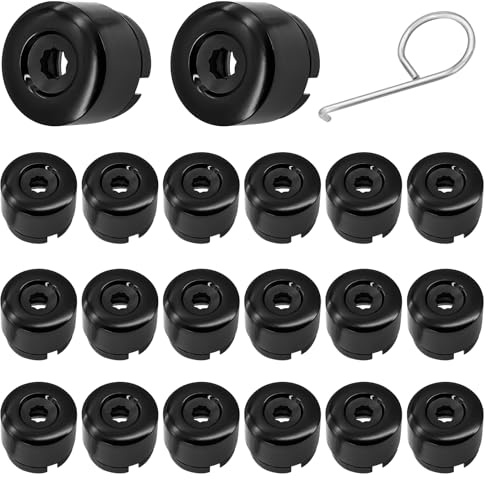 INNAL 20 Pezzi Copridado Ruota Compatibili con VW Touareg T5 T6 Copri Bulloni Tappo A Vite Ruota con Strumento di Rimozione Copri Dadi Pneumatici Copribulloni (Nero)