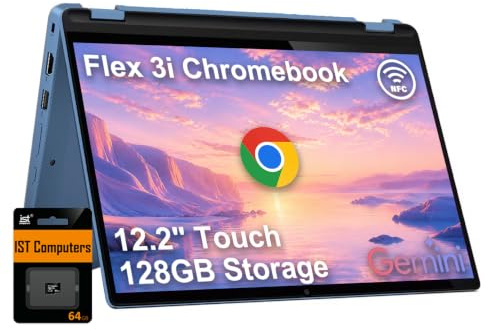 Lenovo IdeaPad Flex 5i Chromebook Plus 2 en 1 Laptop (pantalla táctil FHD+ de 14 pulgadas, Intel 10-Core i5-1334U, 8 GB de RAM, 512 GB de almacenamiento (256 GB + 256 GB IST SD)) para negocios, hogar