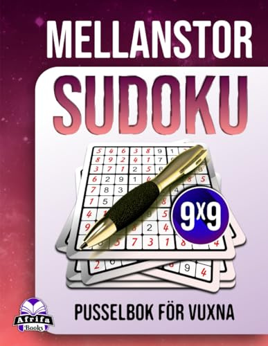 Mellanstor Sudoku-pusselbok för vuxna: 200 dagliga hjärnträningsspel med stor text för seniorer, balanserade svårighetsgrader (bok 2): Stressfria pussel, 9x9 rutnätsstorlek