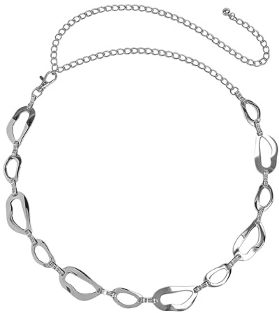 Generiska kedjebälten för kvinnor metall Dainty Delikate dekorativa smycken | Mode Chunky Chain Bälts för kropp kvinnor flickor outfit jeans kjol byxor konsert festival strand sommar