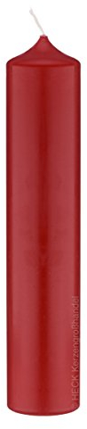 Altarkerzen Rot 400 x 80 mm - Kerze - Candle