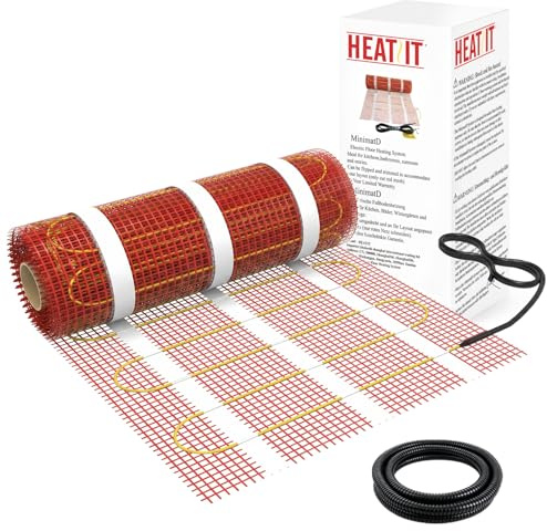 HEATIT Underfloor Heating mat Electric Radiant Self-Adhesive Floor Heating System 200w/㎡ Warmmat
