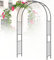 RCBDBSM Rosenbogen Höhe 240 cm/270 cm Metall Pergola Rankhilfe Rosenbögen Rost für Kletterpflanzen und Rosen, Innen- und Außenhochzeit Gartenterrasse Partydekoration Rosenbogen Metall,H270cm-W240cm