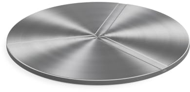 höfats - BOWL 70 Deckel - Abdeckung für Feuerschale um Funkenflug zu vermeiden - rutschsicher und wackelfest, gewölbter Deckel verhindert Wasseransammlung - aus gebürstetem Edelstahl