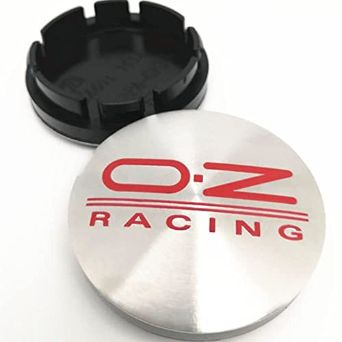 DOCHKA 4 Stück Nabenkappen Felgen Kappen Felgendeckel Radkappen Radnabendeckel Nabendeckel Felgenkappen für OZ Racing, 4 X 60mm,62MM-A