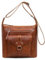 Marc Peter Melbourne Damen Schultertasche I Damen handtasche aus Waxyleder I Vintage Umhängetasche Bräune