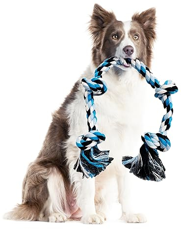 Byffoer Hundespielzeug Seil für Starke große Hunde,Hundespielzeug Unzerstörbar Hundeseil Spielzeug,90 cm Hundeseile interaktive Kauen Spielzeug für mittlere und große Hunde