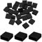 QUARKZMAN 25uds USB Tipo A Puerto Enchufes Cubiertas Tapas Silicona Anti Polvo Protector para USB Macho Extremo, Negro