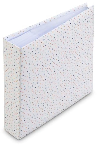 Hama Album Photo à pochette et zone Mémo Confetti (200 photos 10x15cm, 100 pages, Format 22.5x22cm, Pochette pour carte mémoire, motif Confetti) Multicolore