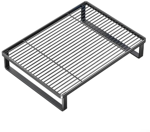 Housse de protection pour cuisinière avec grille de four à micro-ondes et support de cuisinière à induction pour organiser la cuisine et améliorer l'efficacité du comptoir (noir)