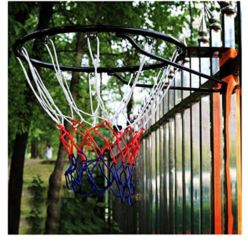 YXXSDP Basketball hoop Mount Outdoor Basketball Rim Set, Professional Hanging Basketball Hoop with All Weather Net, Kids & Adults Fitness Equipment, for Railing Tree Pole Poolside (Color : Black)