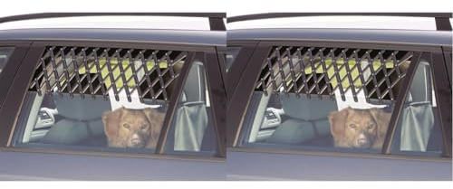 Trixie 13102 Auto-Abtrennung, faltbar, 33-110 cm, schwarz (Packung mit 2)