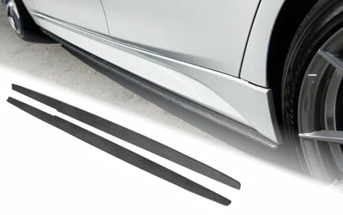 MpTuned BMW F30/F31 Seitenschweller Carbon für BMW 3er F30/F31 2011-2019, Schwarz, ABS-Kunststoff, Carbon-Optik