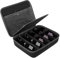 Custodia rigida extra large per occhiali da sole, con 5 scomparti, organizer per occhiali da sole oversize compatibile con Oakley W0OO9465VE W0OO9471 W0OO9455M RayBan RBS0101S RB4098 RB3825, Nero