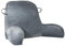 GKXLH Reading Pillow - Velvet Reading Pillows for Sitting in Bed Adult Kids, Back Pillow for Kids, Double Handle Back Arm Support Bed Rest Pillows with Arm & Pocket & Washable Cover (Grey)